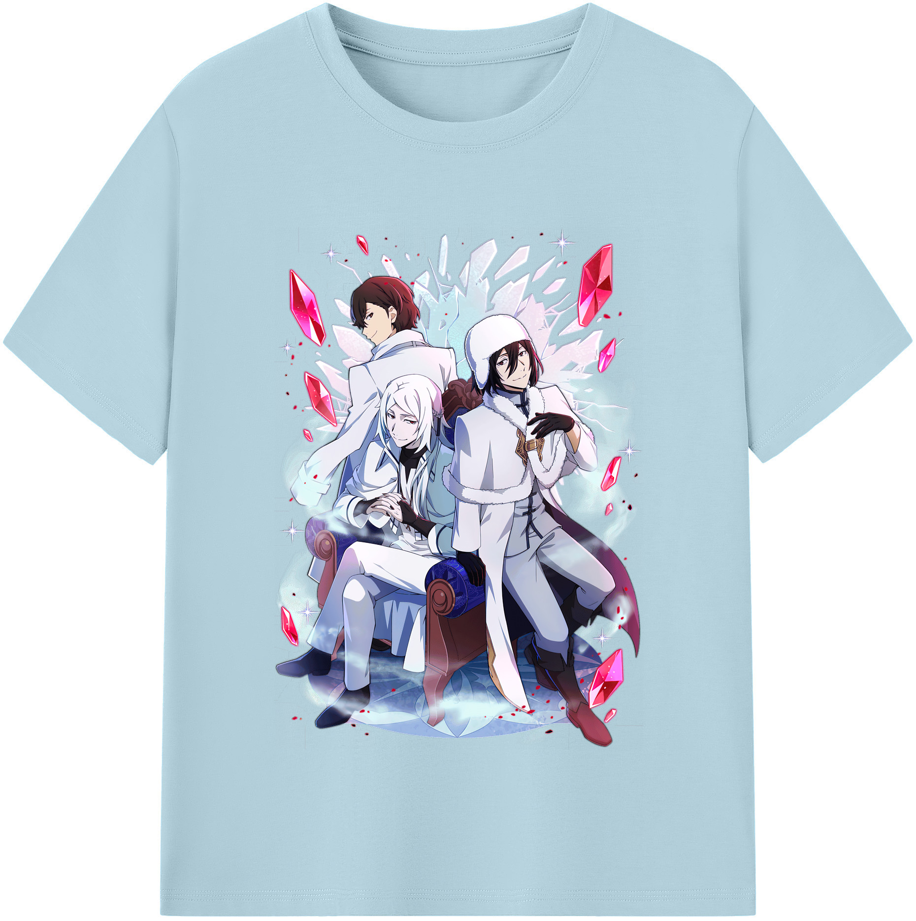 （画像用） 文豪ストレイドッグス Bungo Stray Dogs 綿100％半袖Tシャツ（フロントプリント）
